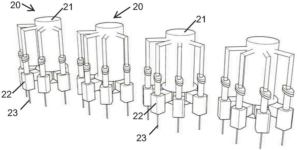 Multi-channel electric fluid jet scanning system