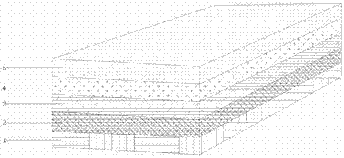 Cork wood flocked carpet and production method thereof