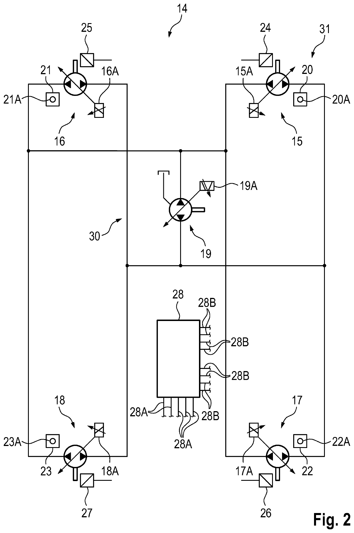 Self-propelled construction machine and method for controlling a self-propelled construction machine