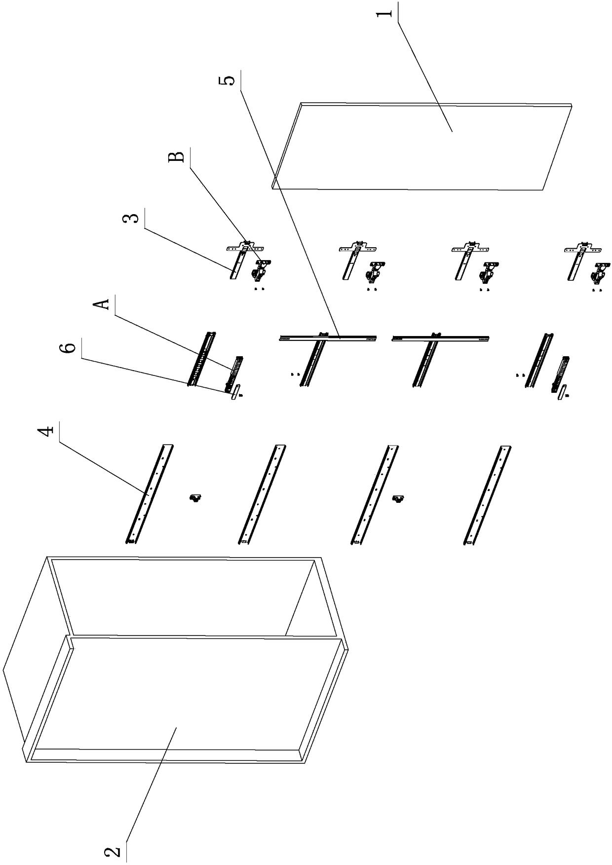 Limiting mechanism achieving rotary push-and-pull opening and closing on furniture