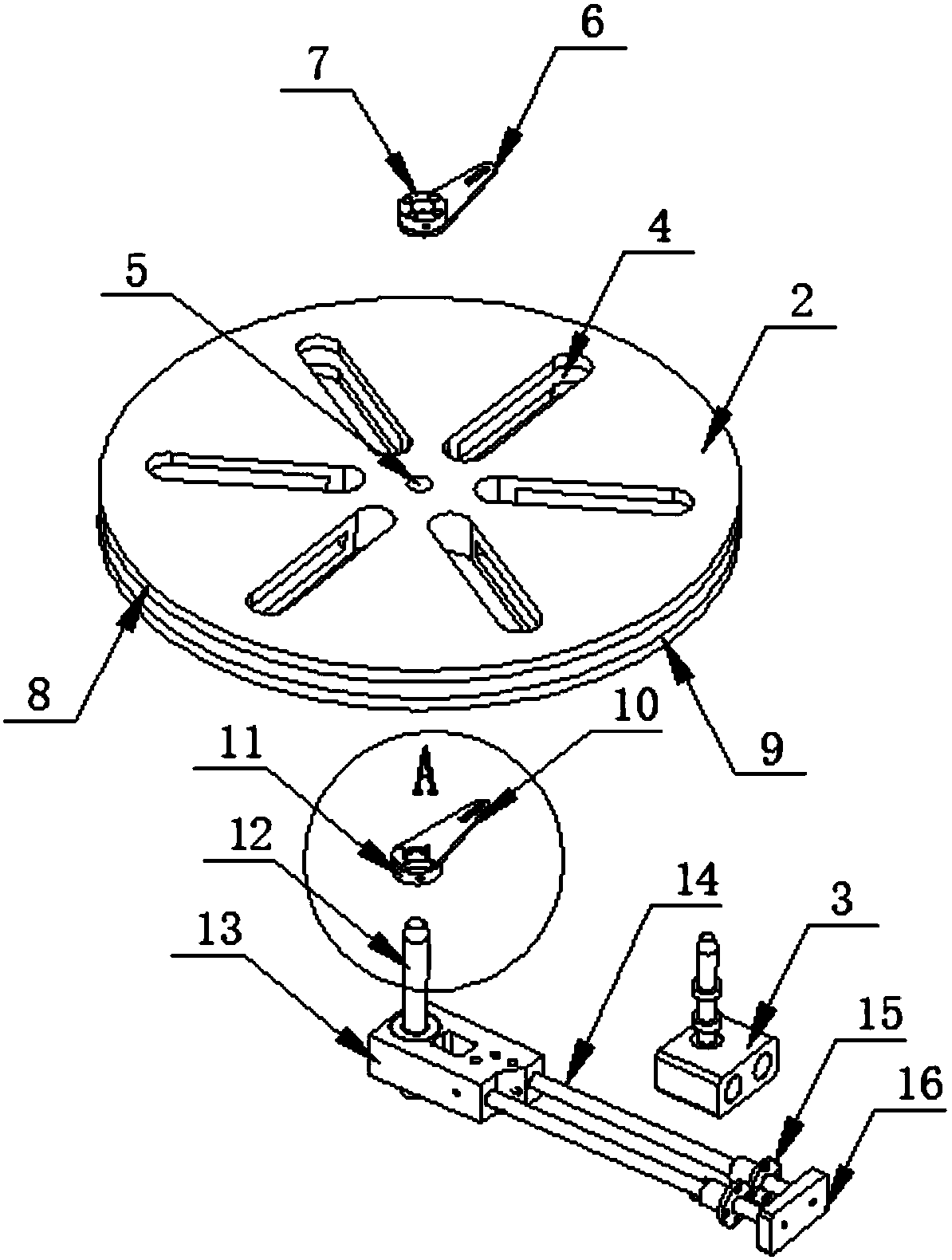 Speed reducing device for ship guide compass