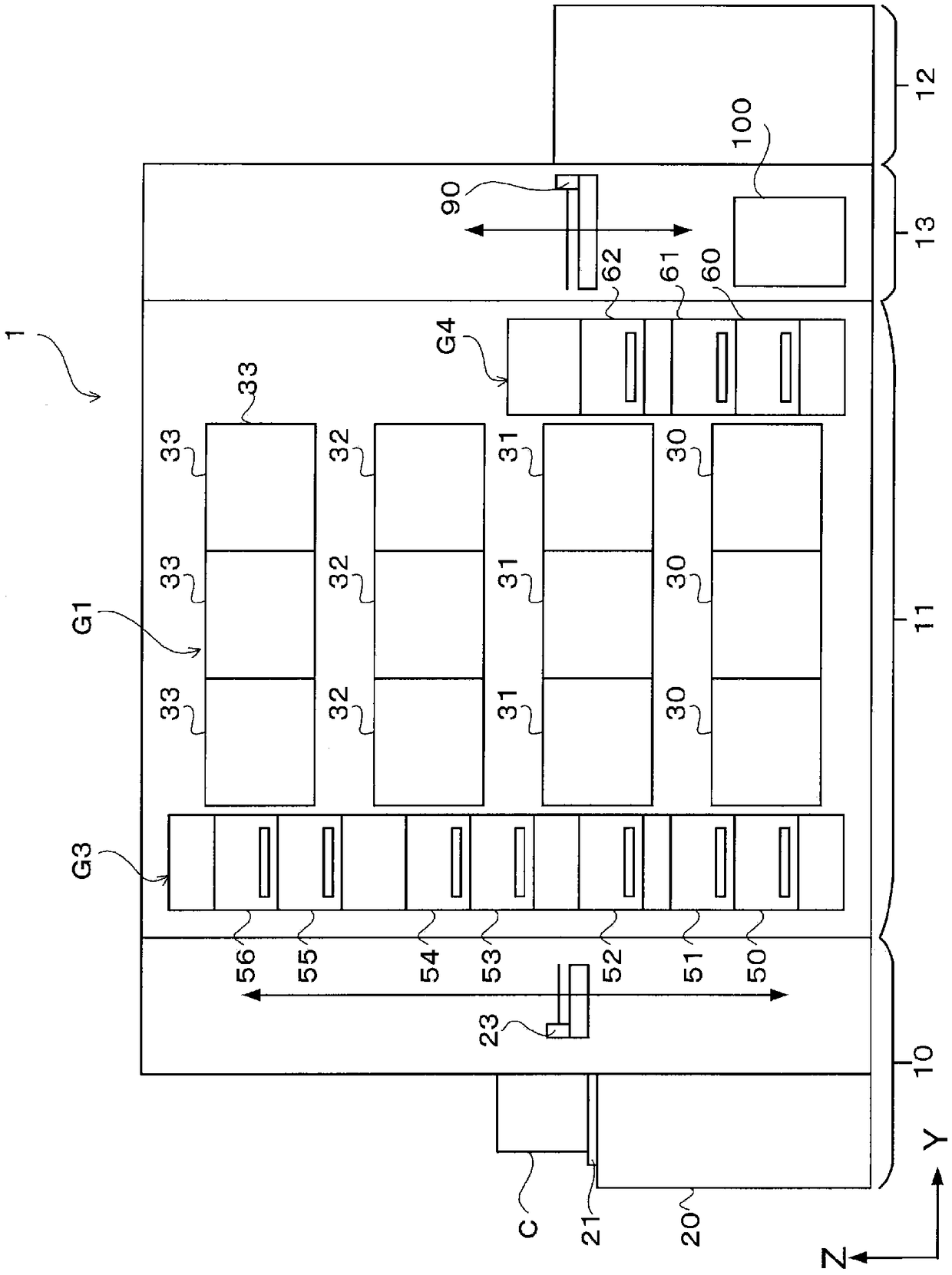 Dressing apparatus and dressing method for substrate rear surface polishing member