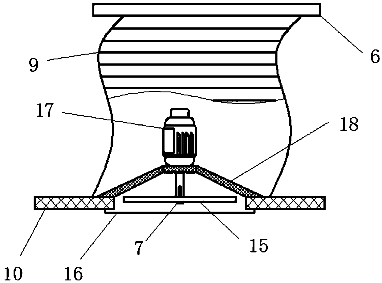 Air blowing device for suspension type workshop