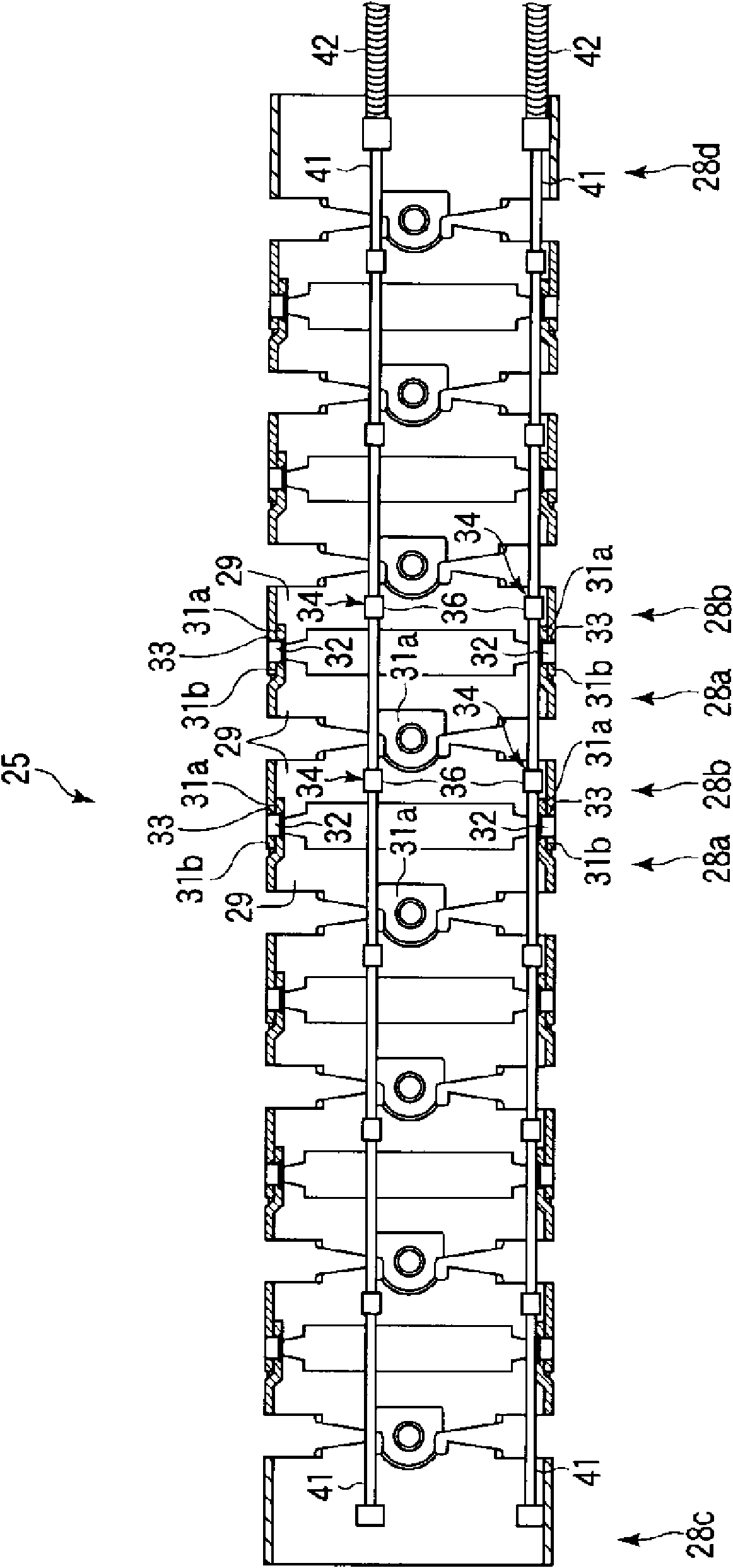 Flexible section of an endoscope