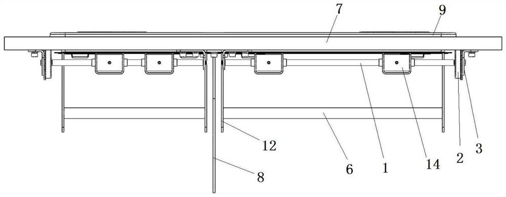 Garbage classification damping delivery port for railway vehicle