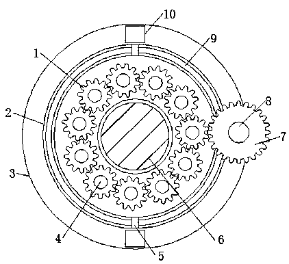 A battery heat dissipation device special for a new energy vehicle