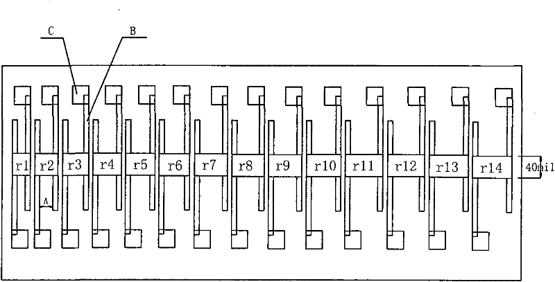 Method for manufacturing resistor end effect curves of thick-film integrated circuit