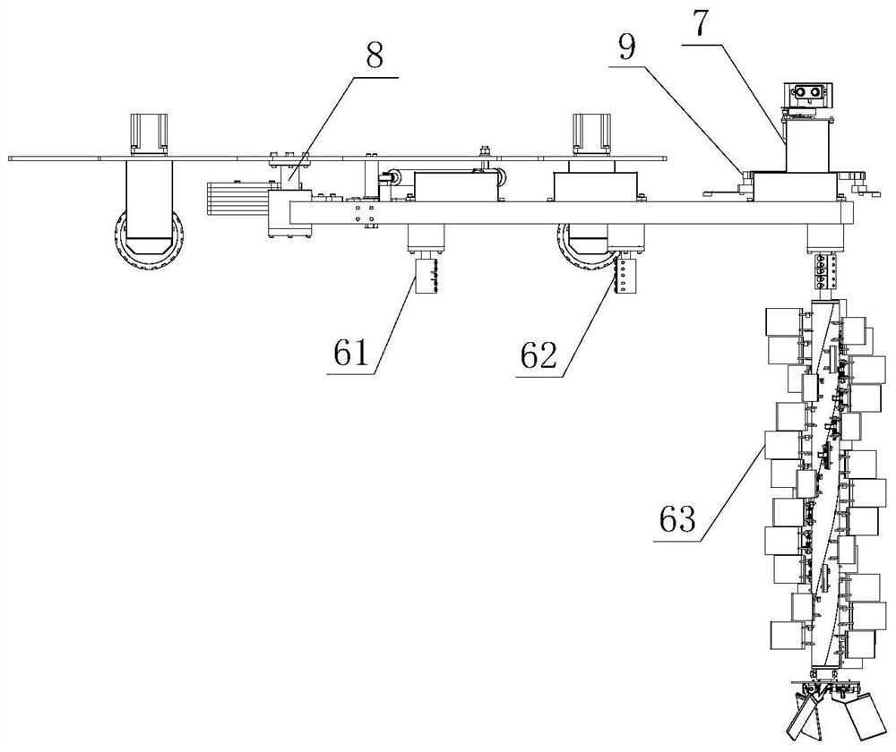 Follow-up counterweight device for full-automatic cleaning robot of secondary sedimentation tank