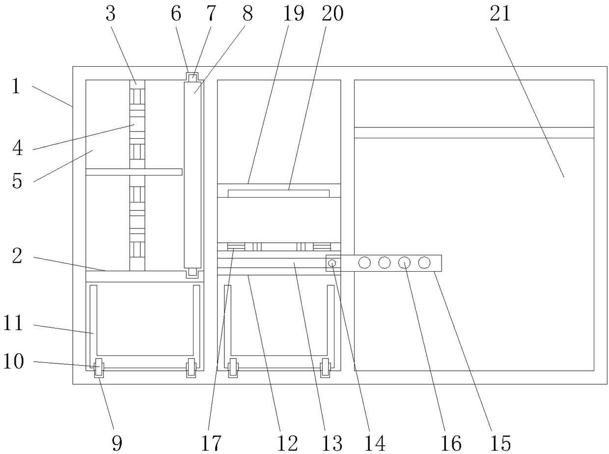 Layered wardrobe with moisture-proof structure