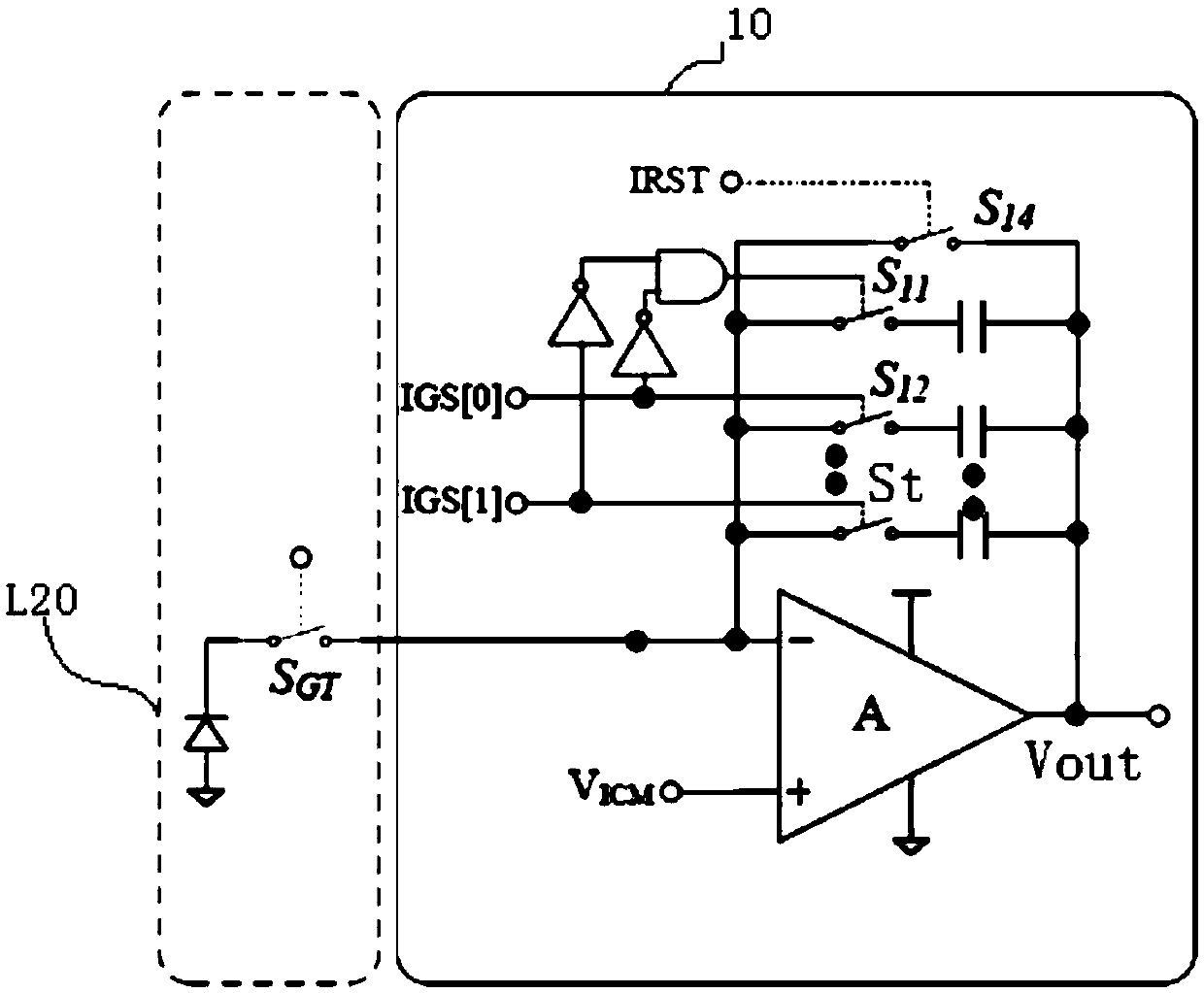 X-ray image detector capable of realizing automatic gain switching and method thereof