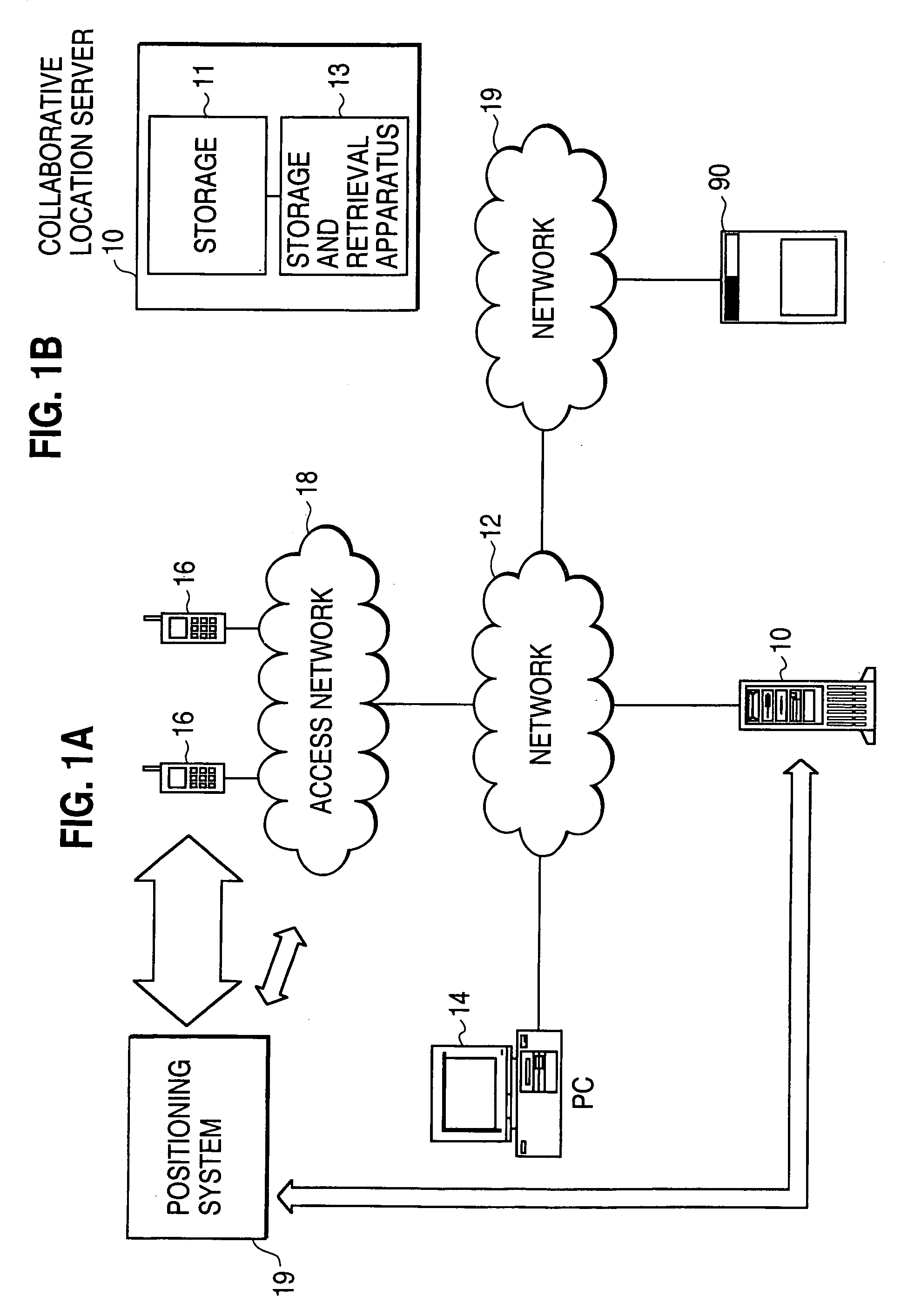 Collaborative location server/system