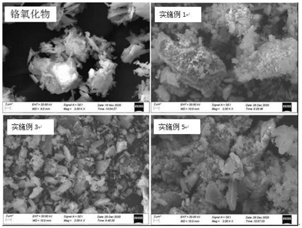 Chromium oxide/CNTS composite material and preparation and application thereof