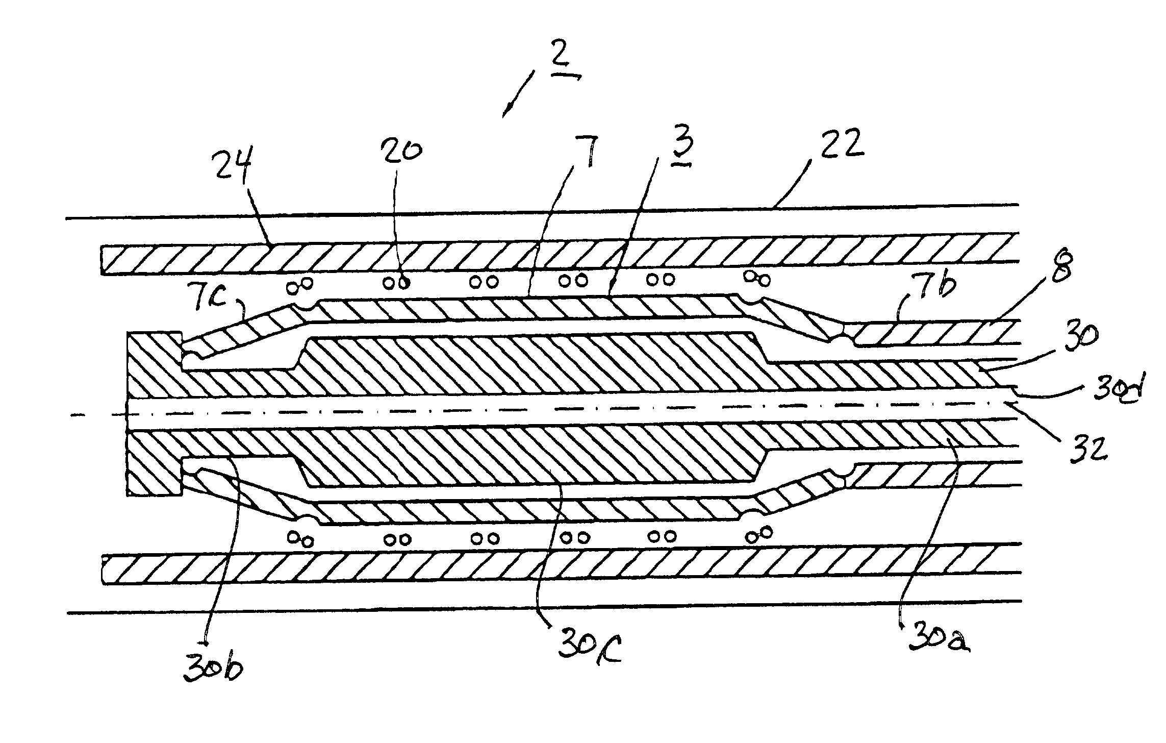 Expandable delivery appliance particularly for delivering intravascular devices