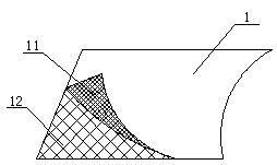 Double-row air valve film and preparation method thereof