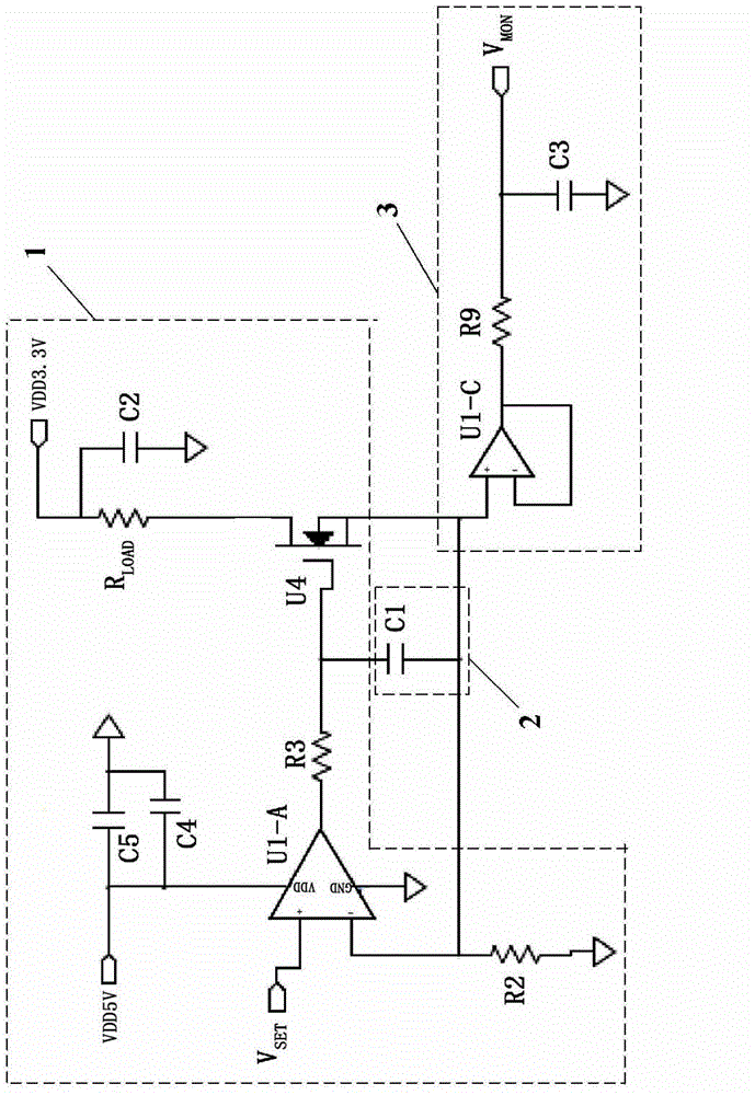 Constant current source power supplying circuit of laser