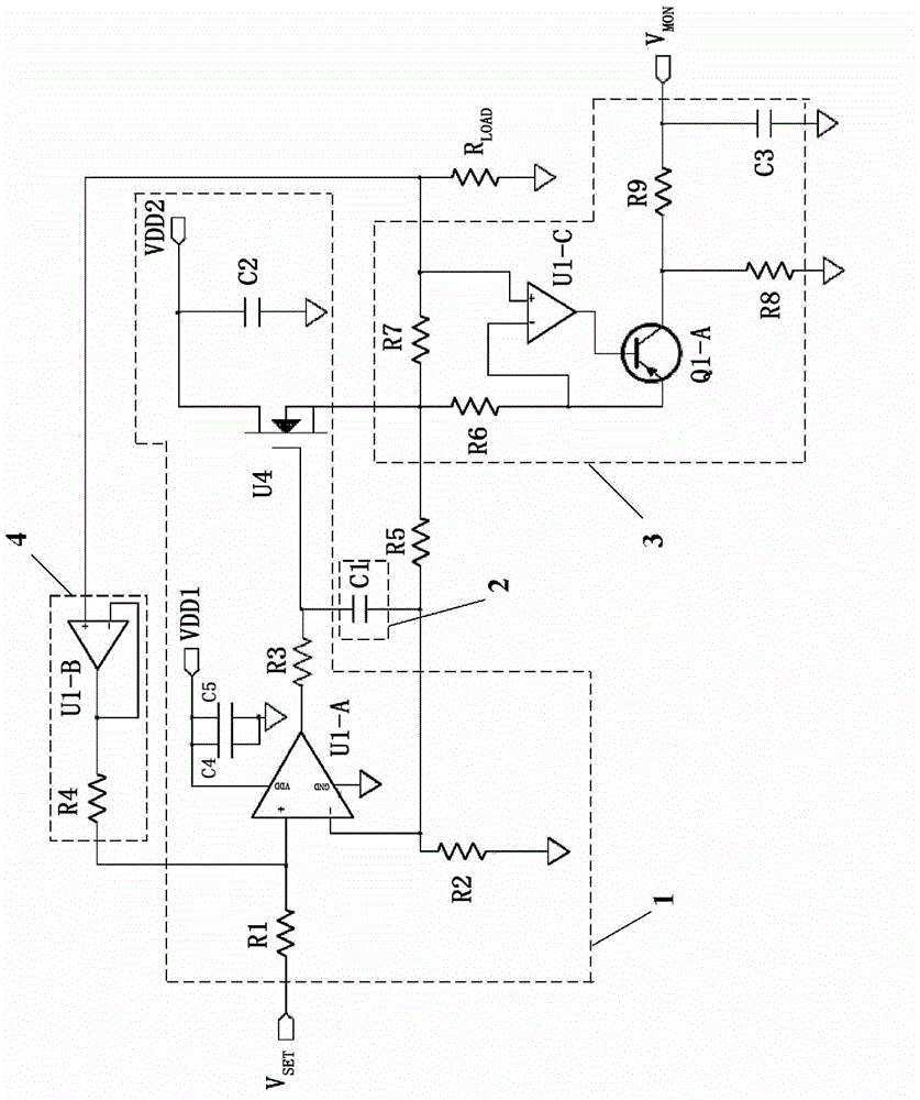Constant current source power supplying circuit of laser