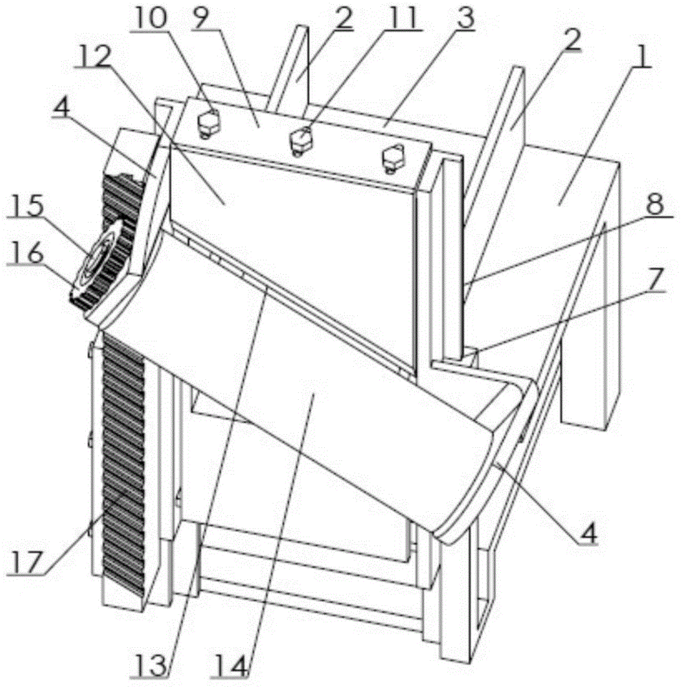 Follower roller type meat blank slice cutter capable of preventing oblique knife from being broken