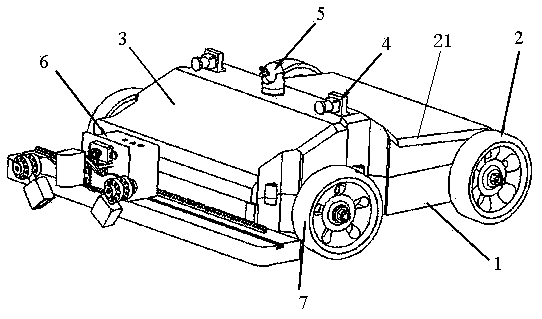 Automatic detector for welding seam of tank floor based on wireless transmission