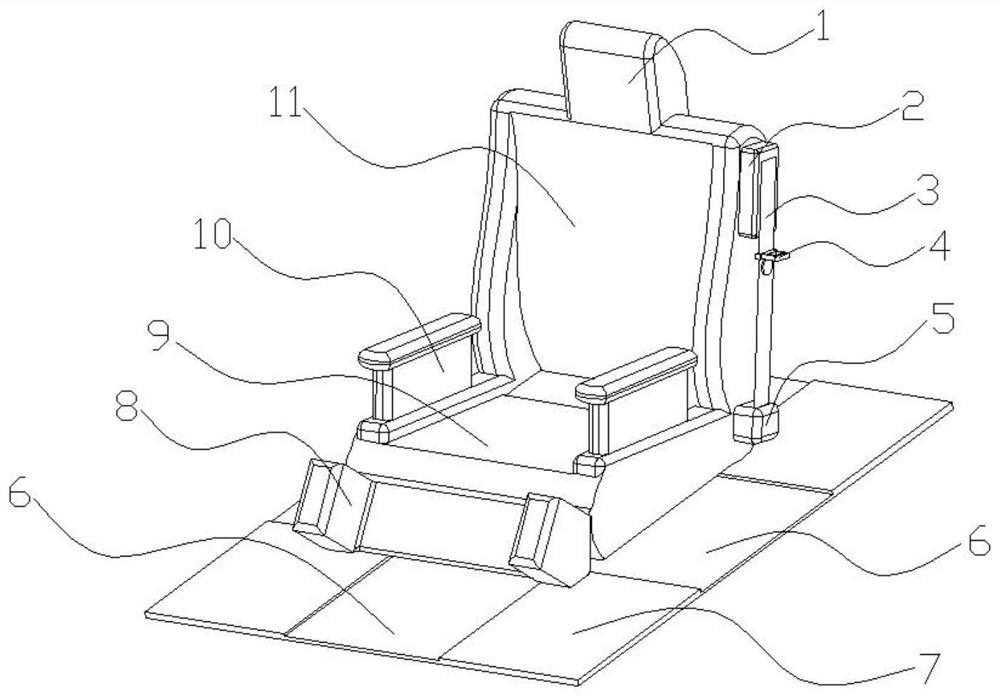 Seat restraint system for automatic driving automobile