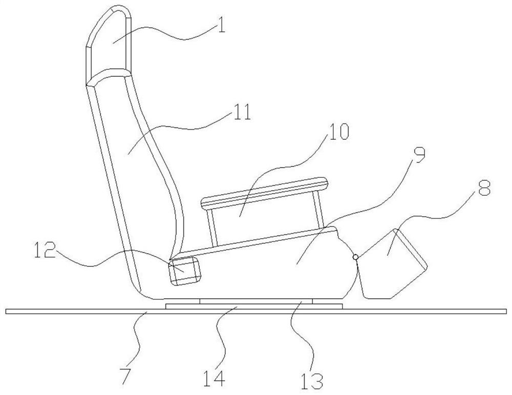 Seat restraint system for automatic driving automobile