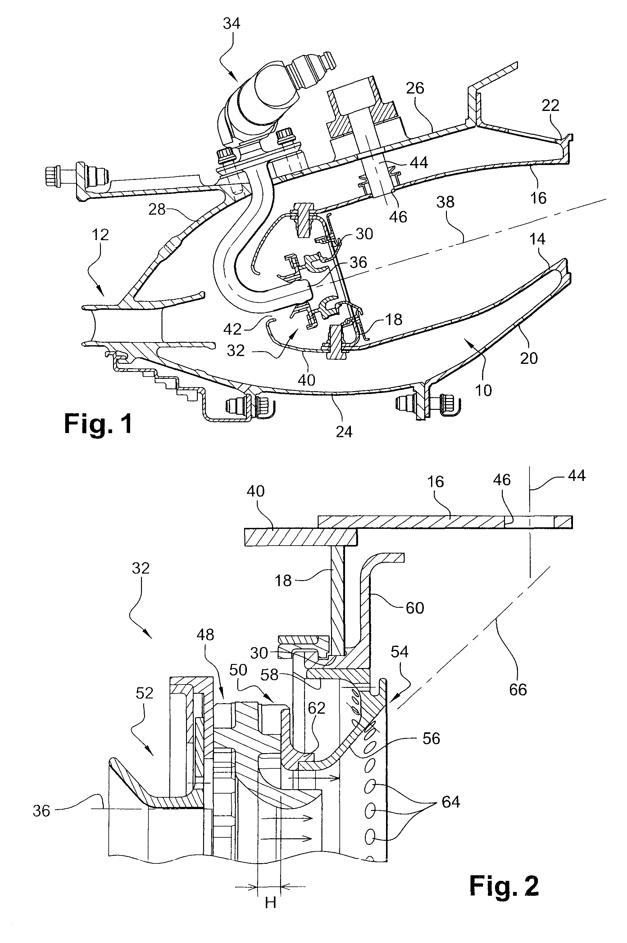 Fuel injection systems in a turbomachine combustion chamber