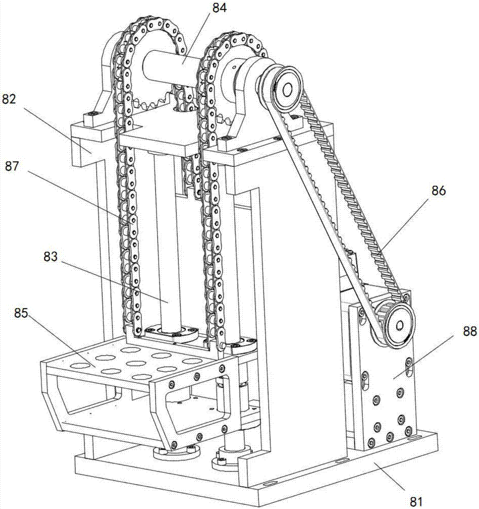 Casting pressure device with lifting function