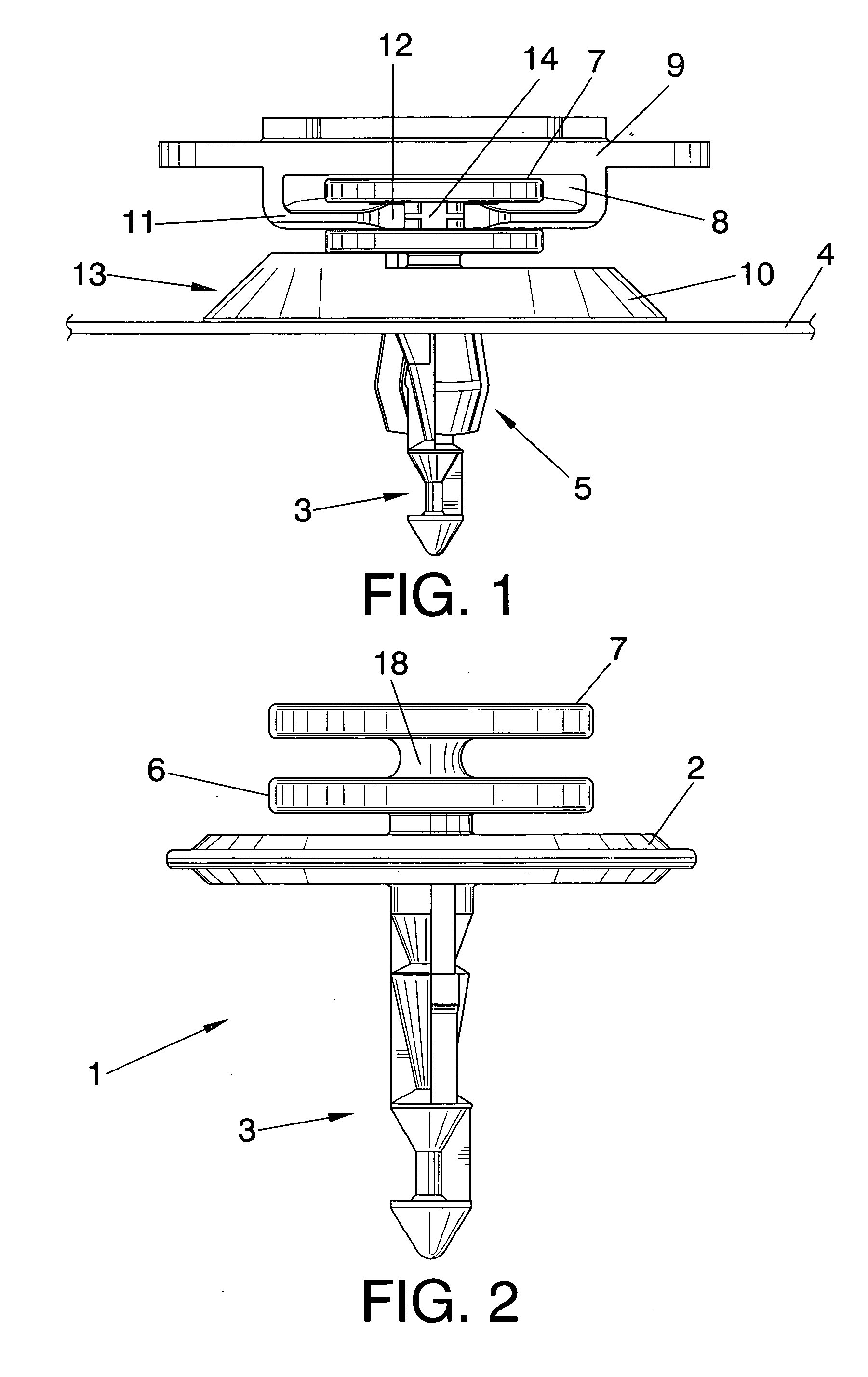 Connection part between a panel and a support