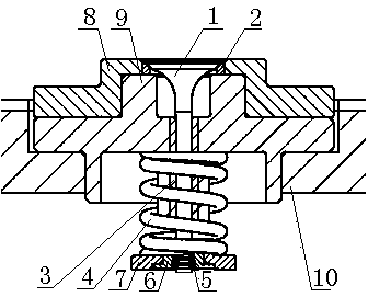 Mounting structure for frictional wear test for valve mechanism of engine