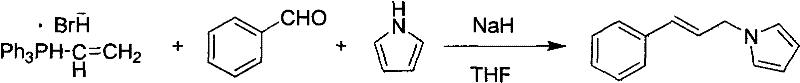 Method for preparing N-(3'-aryl allyl)pyrrole derivatives