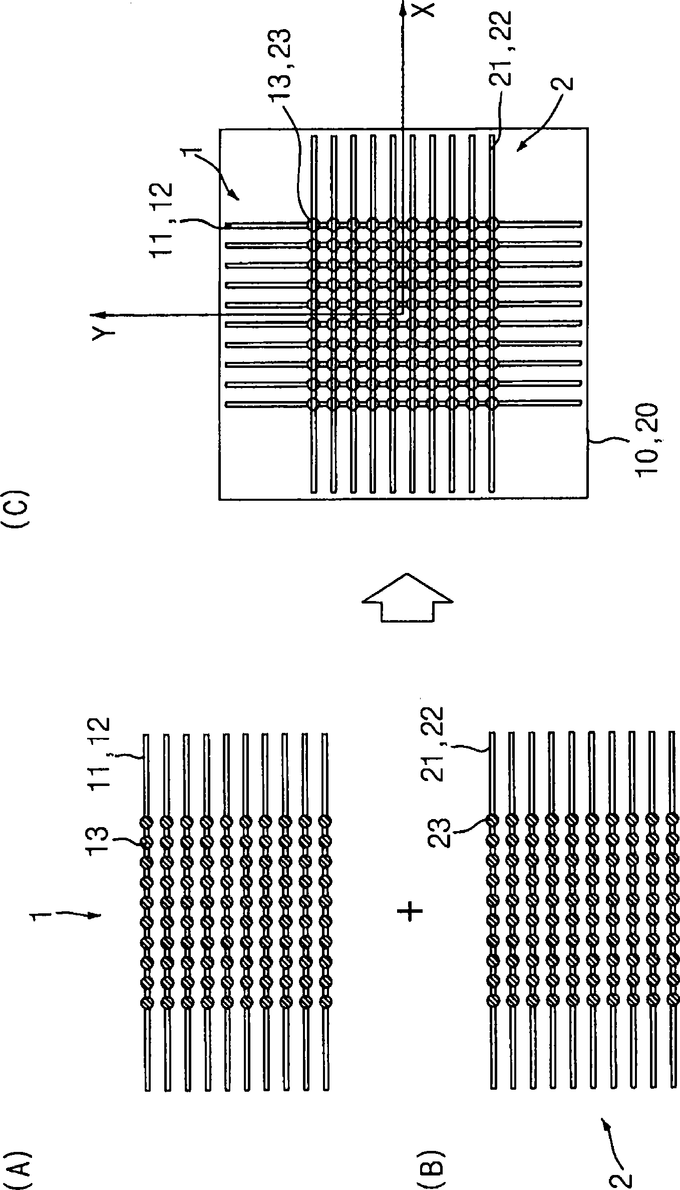 Tactile sensor for curved surfaces and manufacturing method thereof
