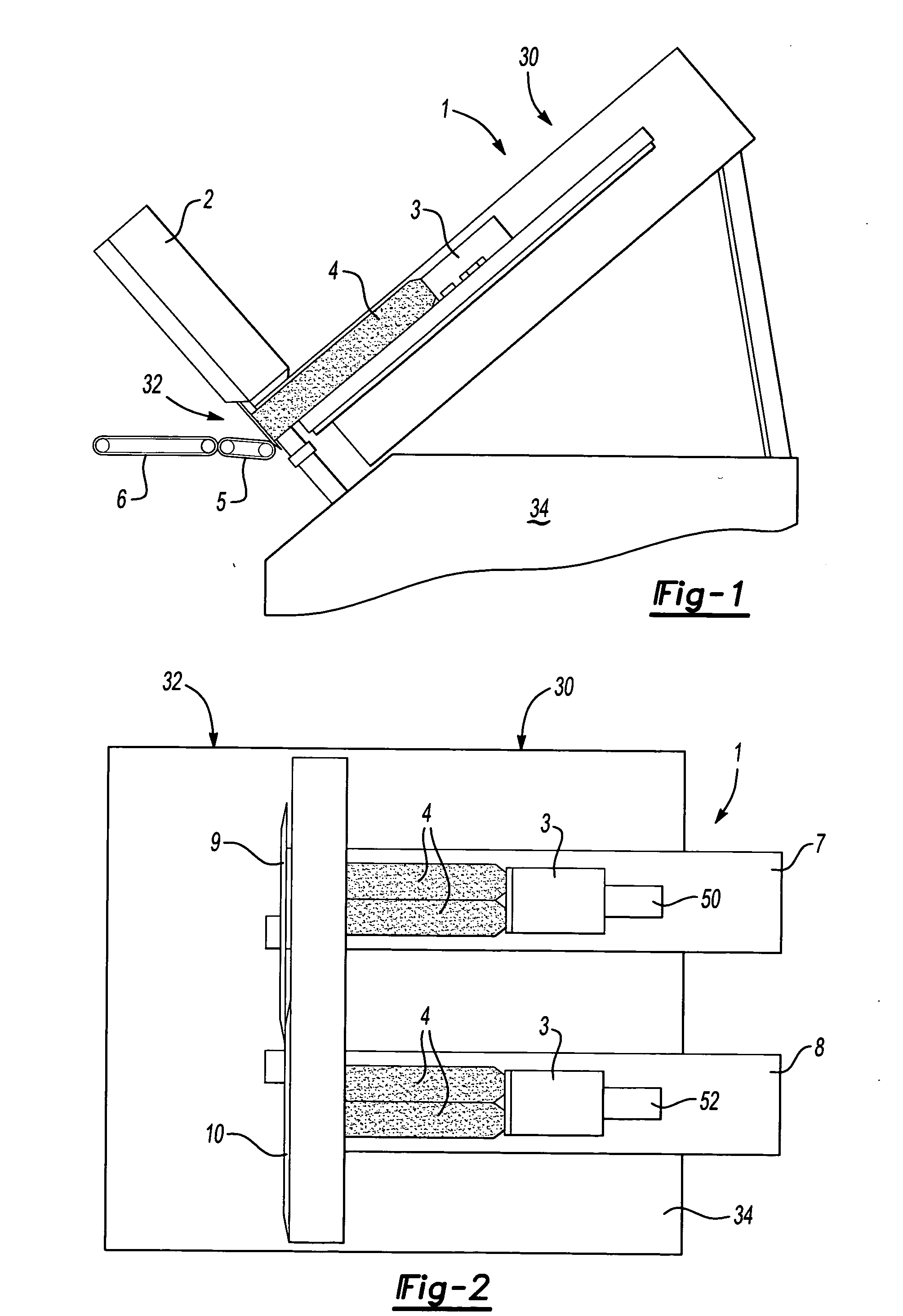 Apparatus for the slicing of food products having two cutter heads