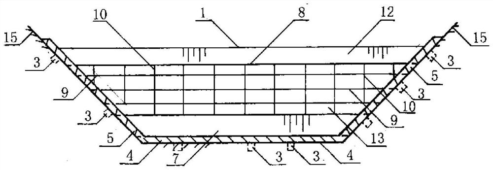 A net-type stormwater weir for decentralized water collection and storage in hilly areas and its construction method