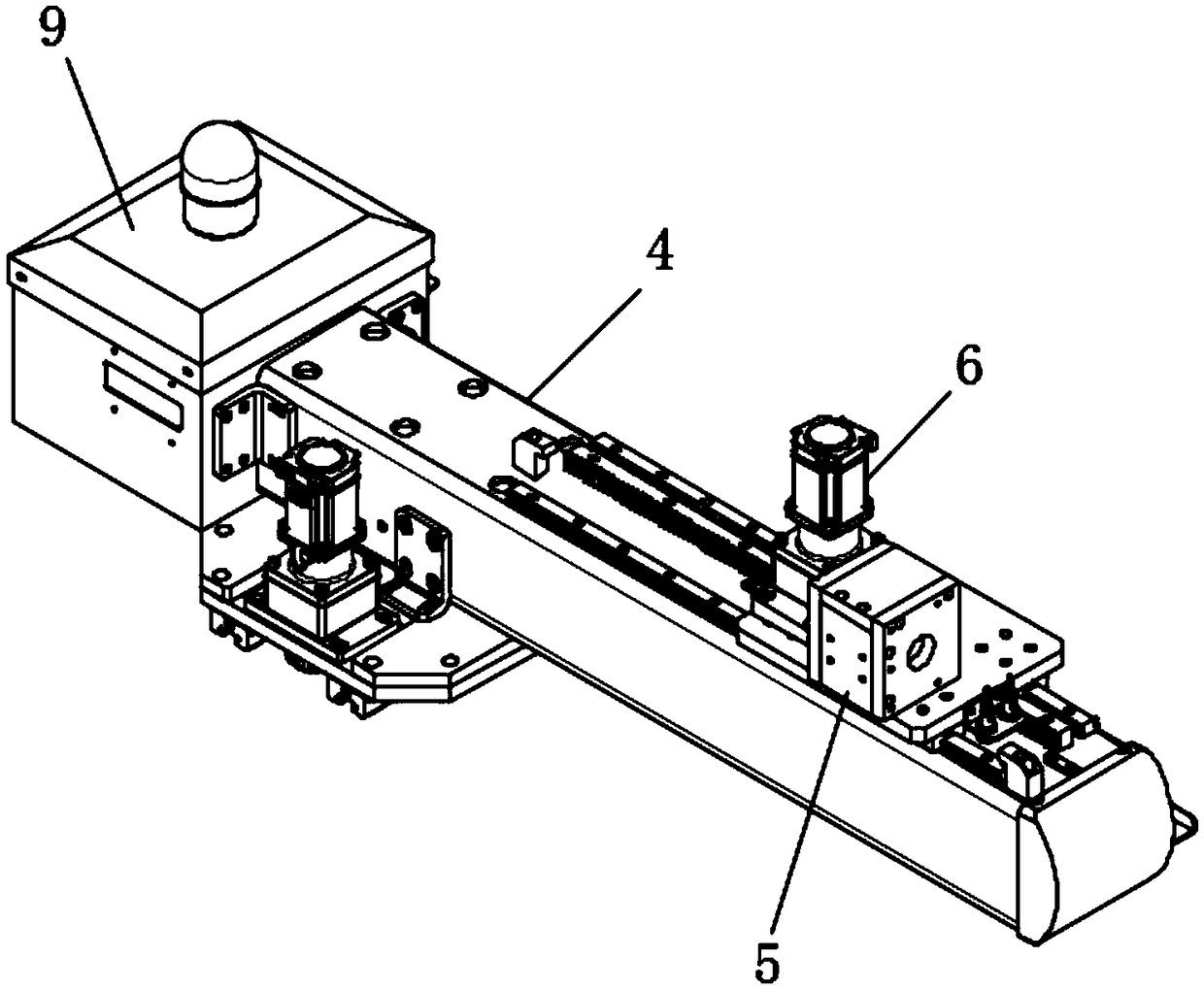 Mechanical arm on double-arm mechanical arm automatic line