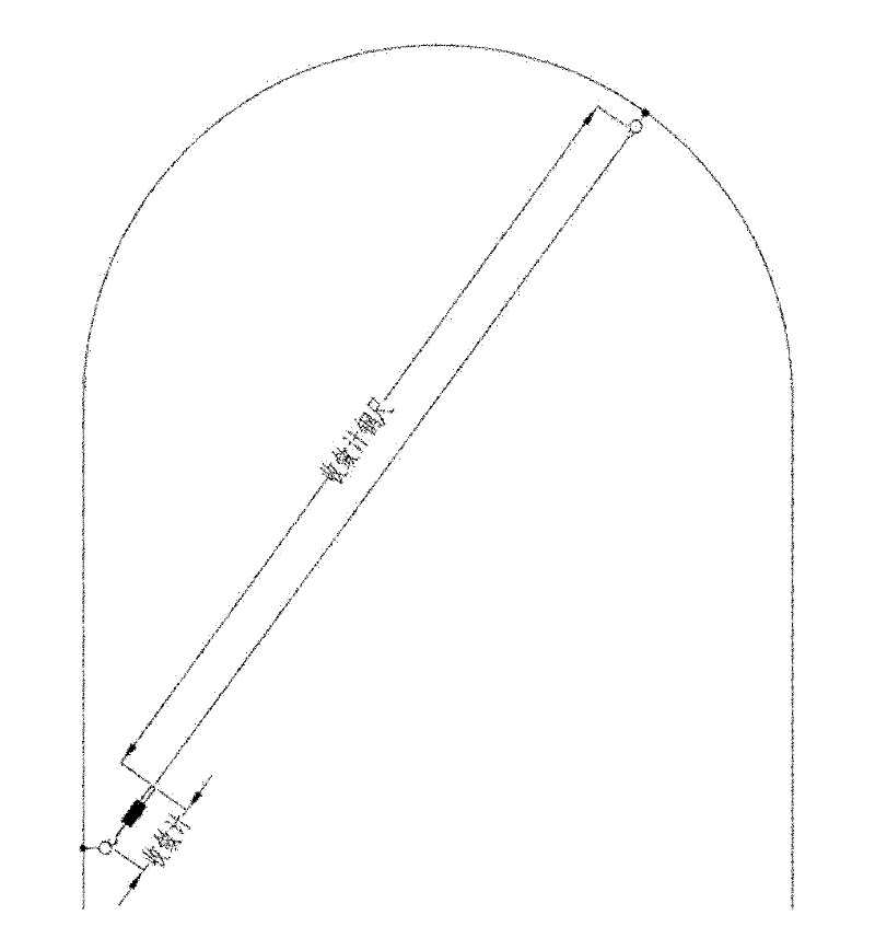 Method for monitoring deformation of convergence meter by equivalent method