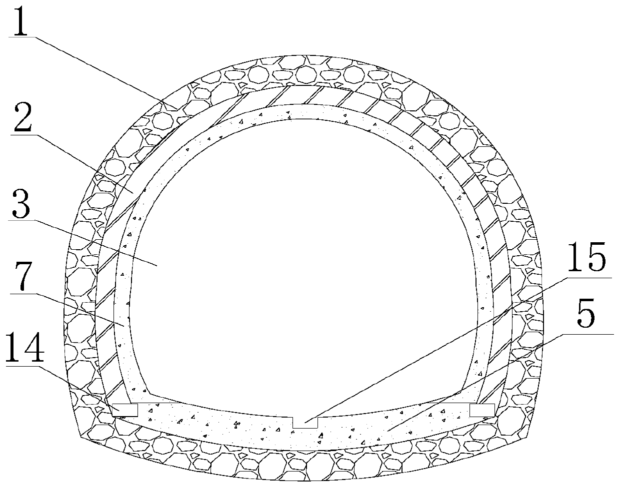 A double-curved arch support structure and construction method for underground engineering