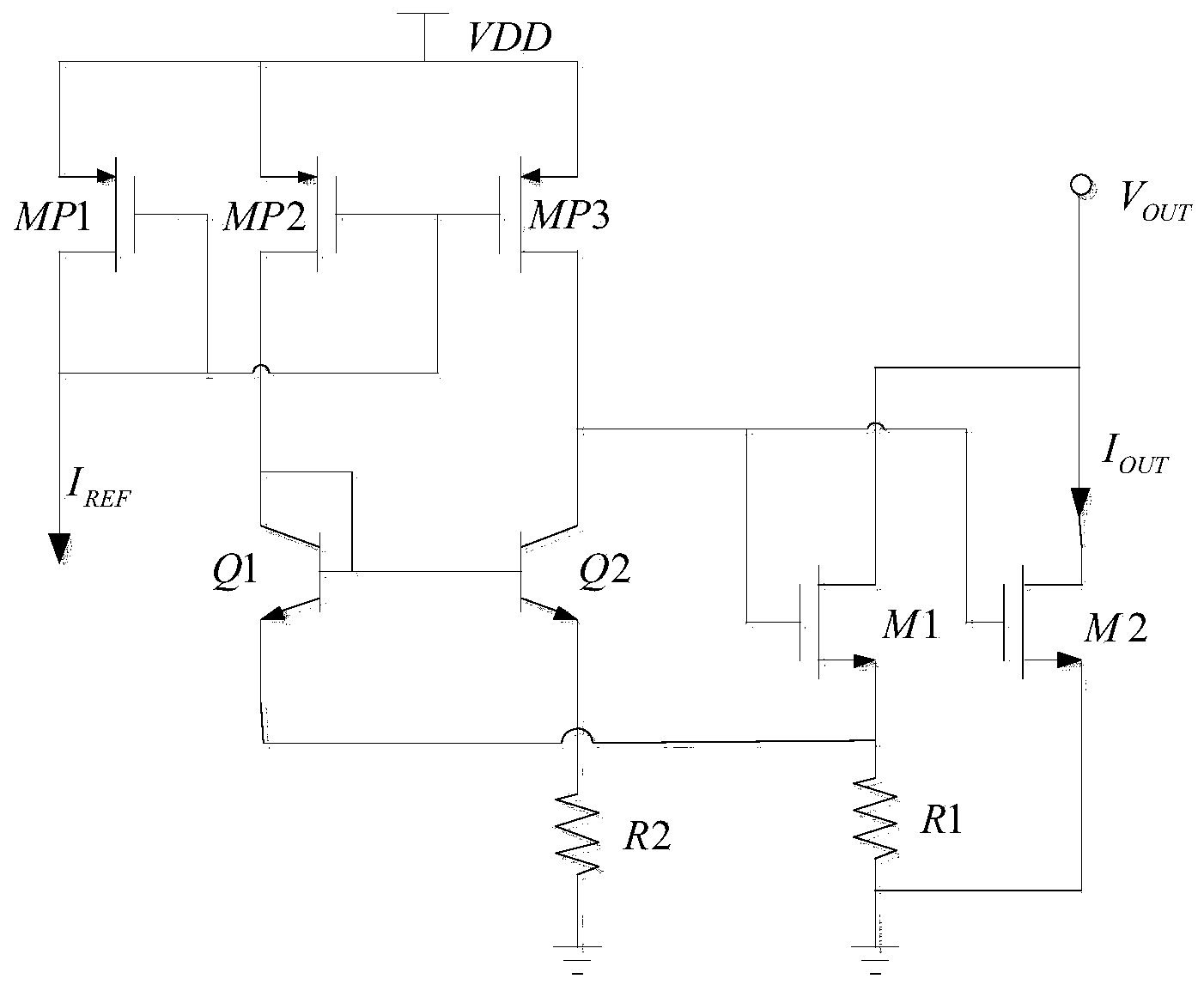 High-voltage high-current control circuit applied to high-voltage power MOSFET (metal-oxide-semiconductor field effect transistor) circuit