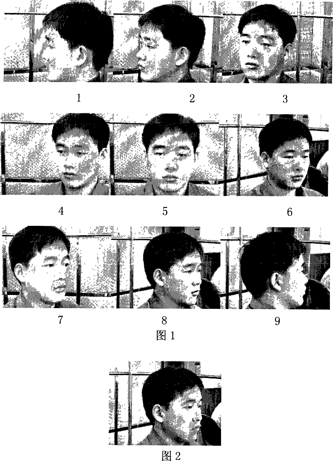 Method for making human face posture estimation utilizing dimension reduction method