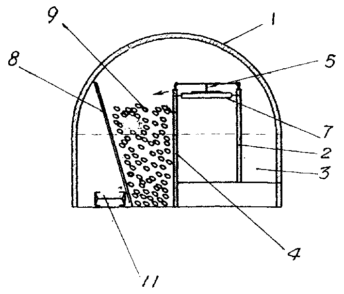 Underground drift coal bunker