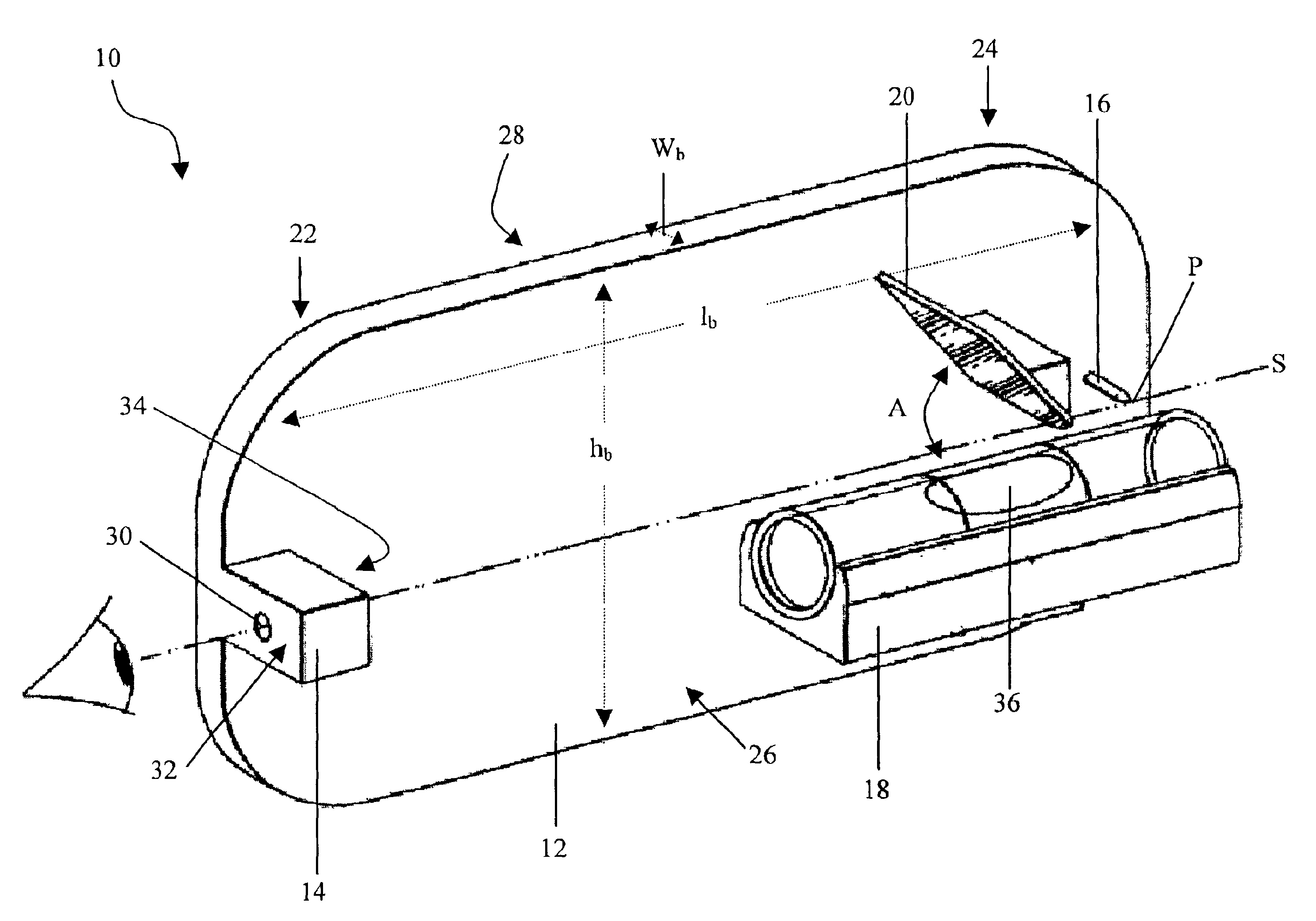 Optical height zeroing device