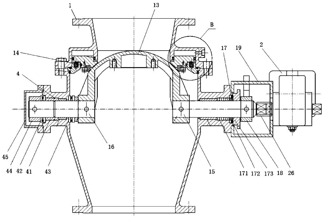 Air seal type friction-free pneumatic semispherical valve and control device thereof