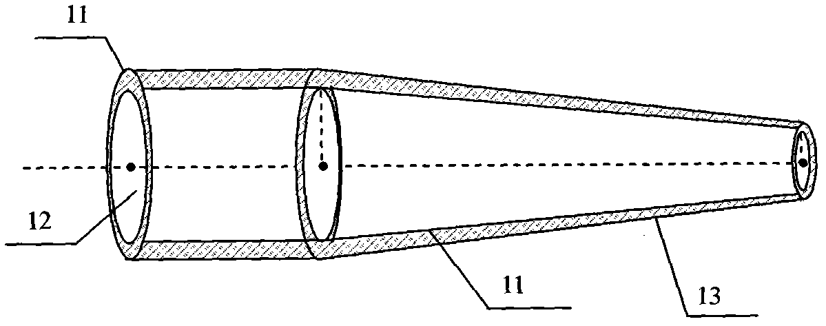 Method for online separation and measurement of biomass concentration by optical fiber attenuation total-reflection sensor