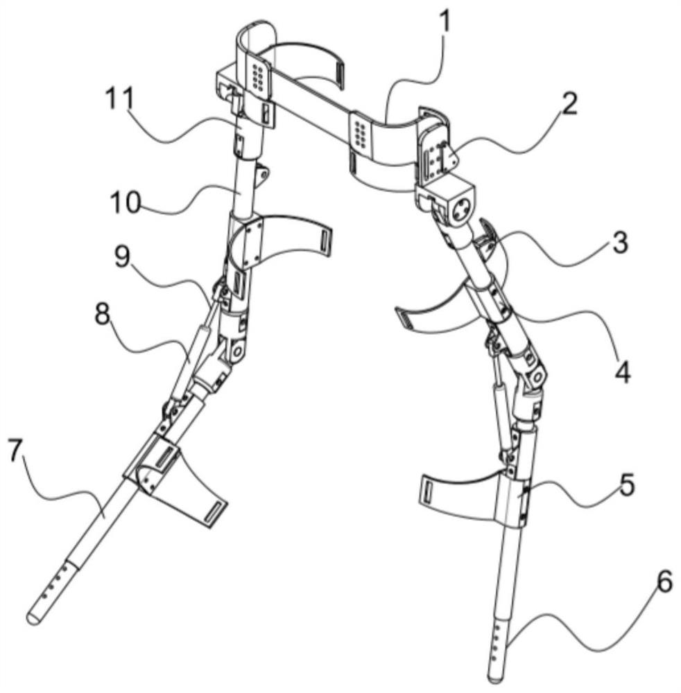 Mechanical power-assisted lower limb exoskeleton