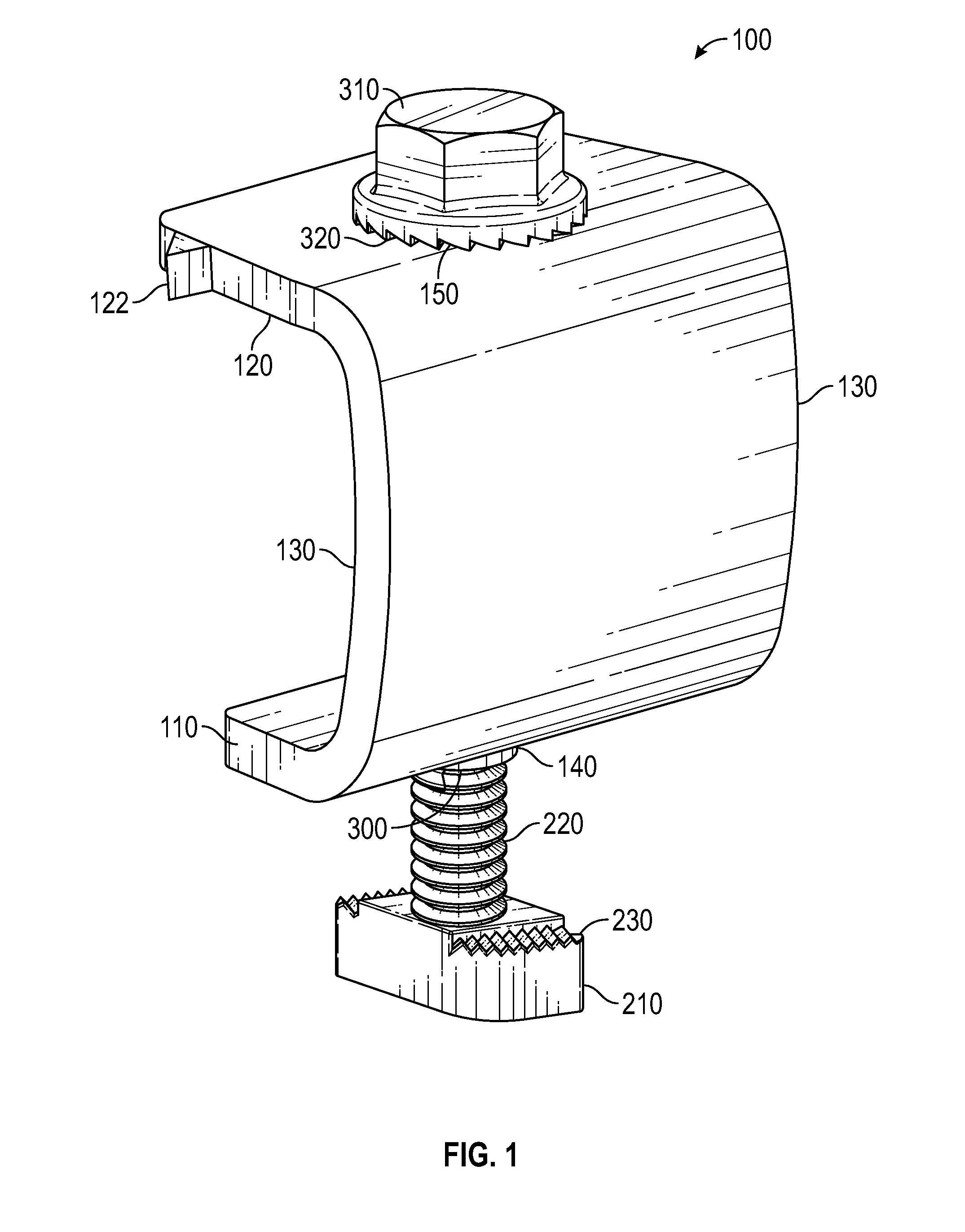 Clamp for securing and electrically bonding solar panels to a rail support