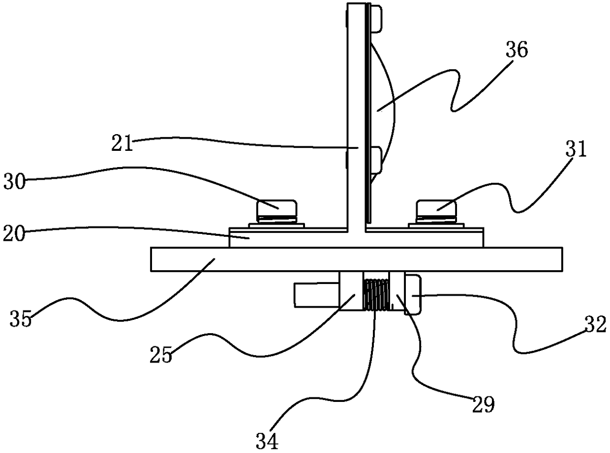 Lens adjustment structure and projection optical system
