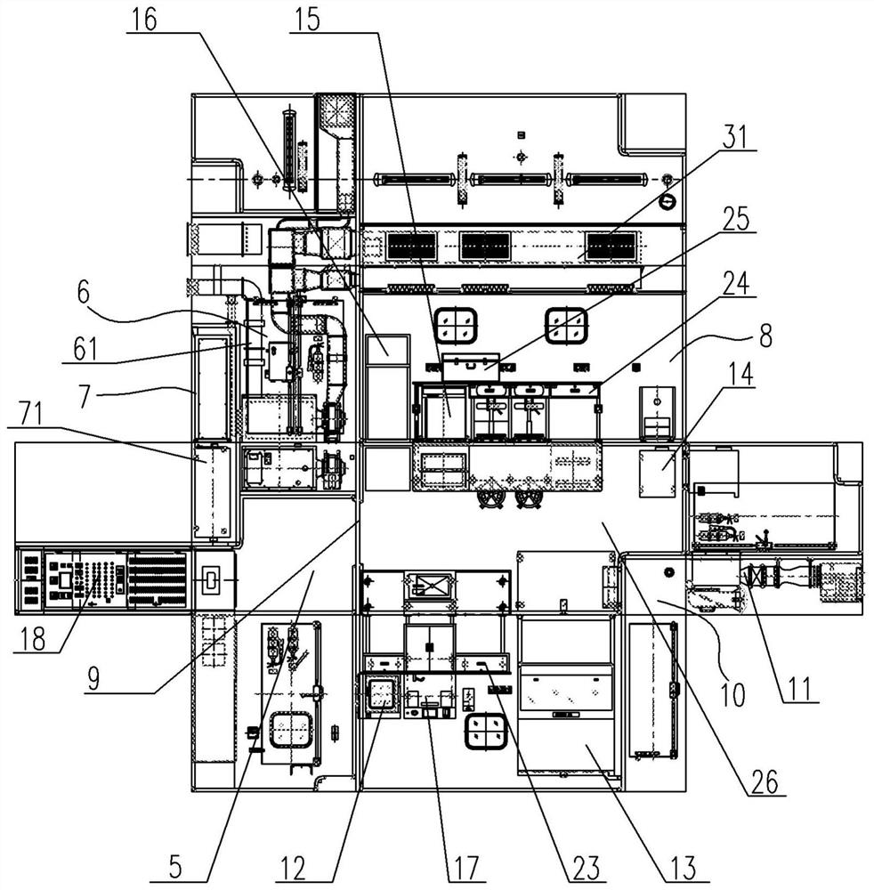 Mobile detection laboratory capable of being put into use quickly