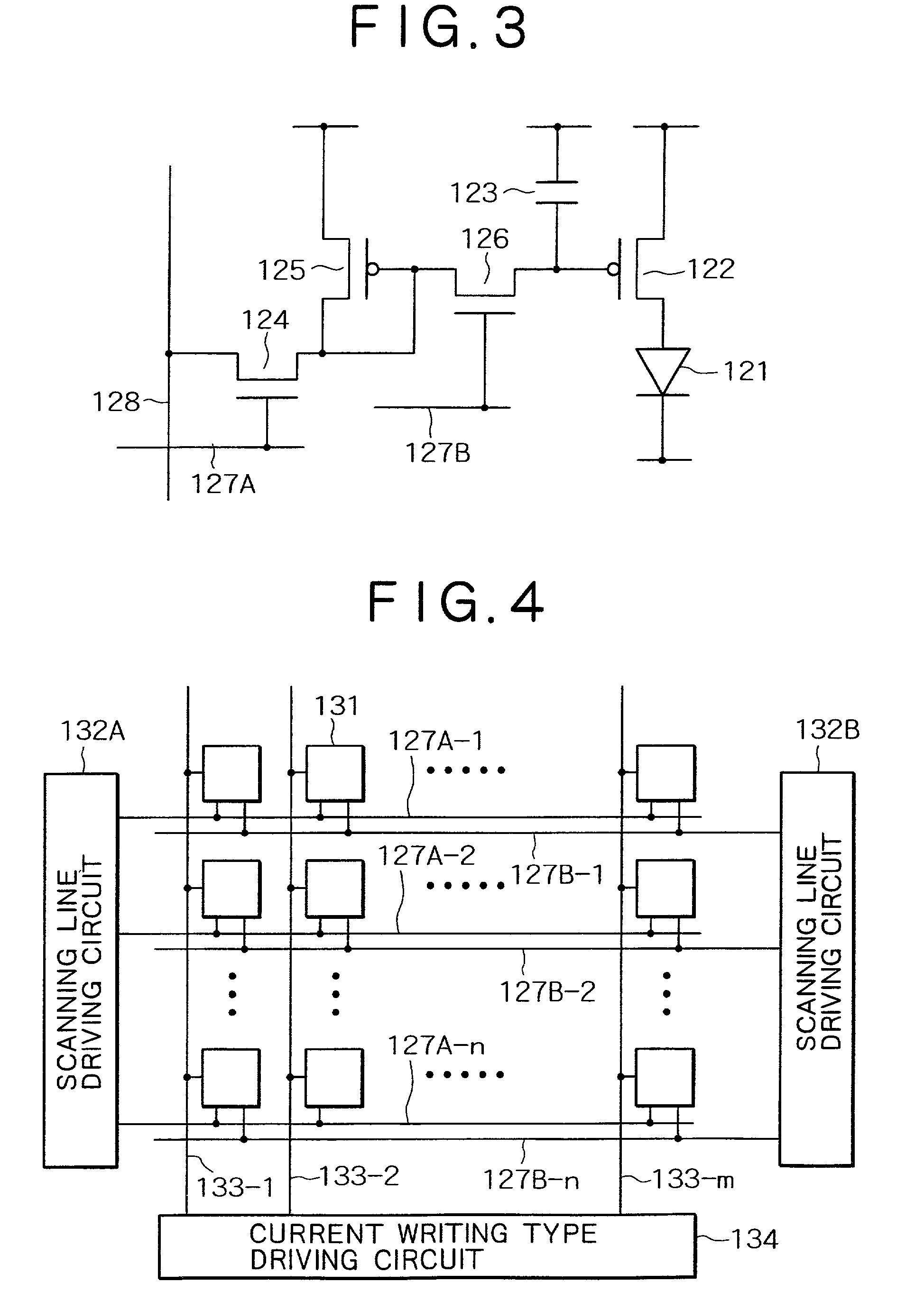 Active matrix type display apparatus, active matrix type organic electroluminescence display apparatus, and driving methods thereof