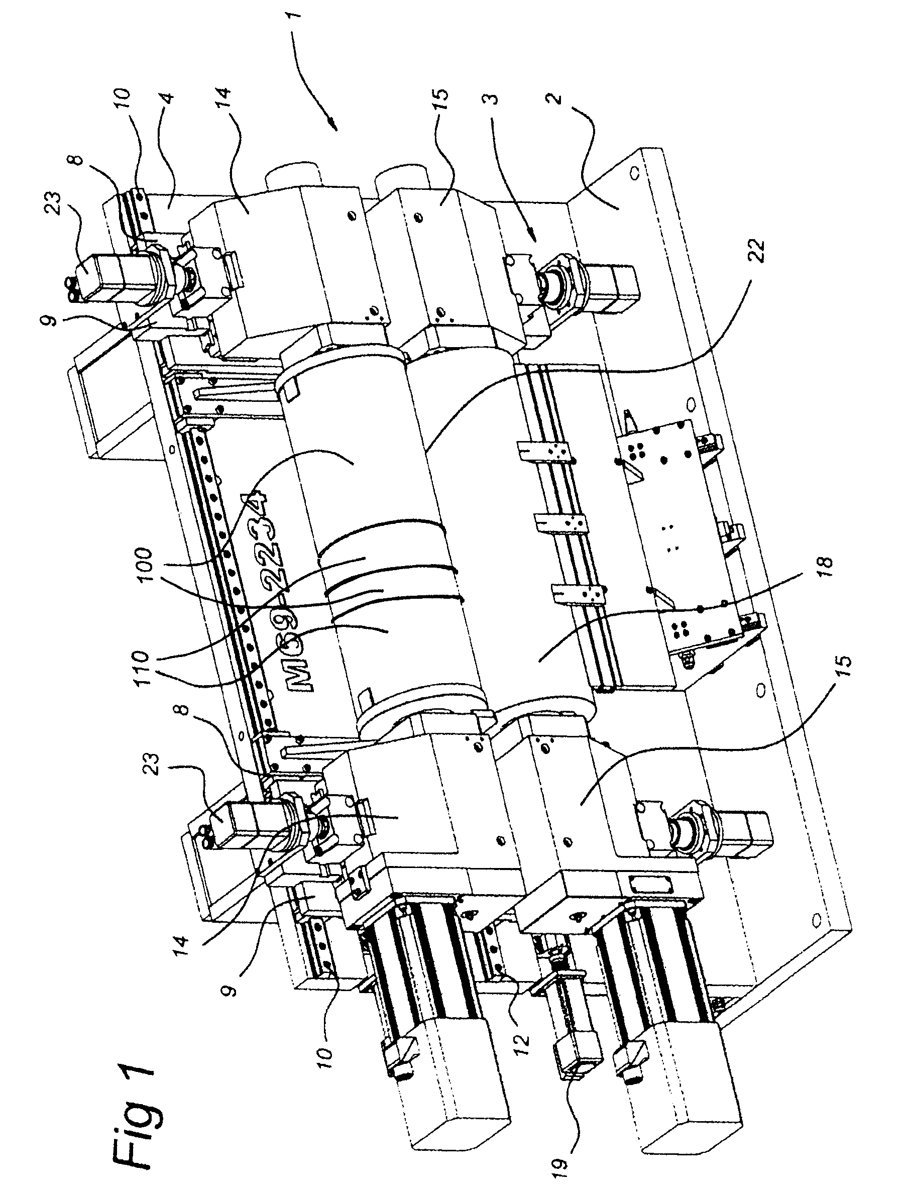 Installation for making a cut, crease and the like having a plate-shaped frame