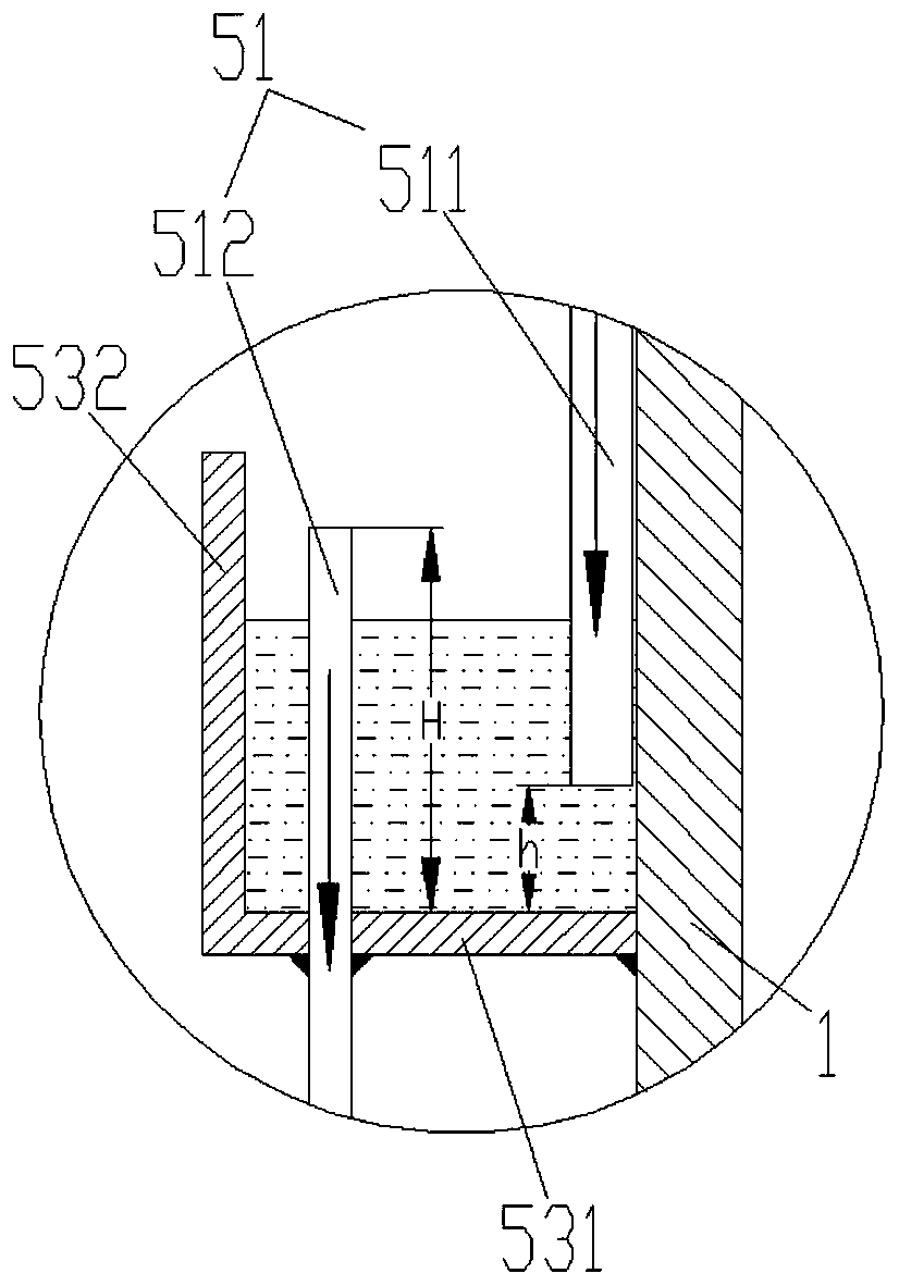 Compressor lubricating oil backflow structure and compressor