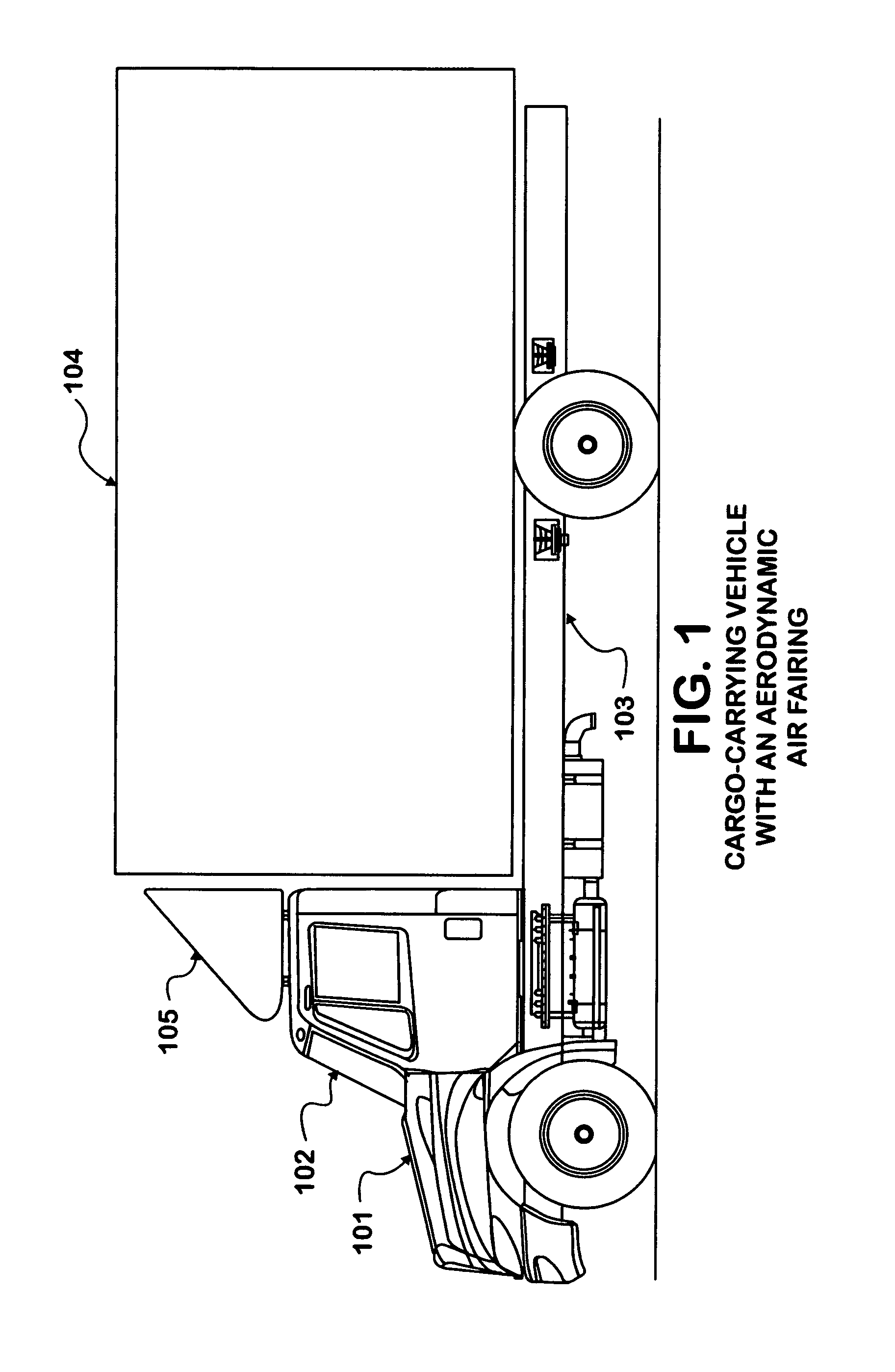 Cab air fairing cargo caddy system