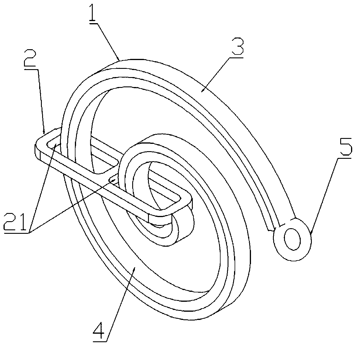 Snake-shaped lower limb skin disinfector